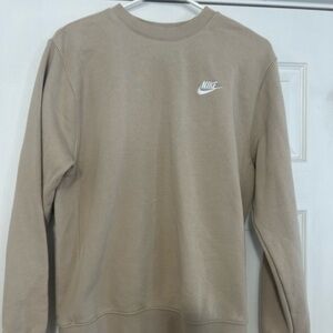 Nike Men's Beige Crewneck Sweater